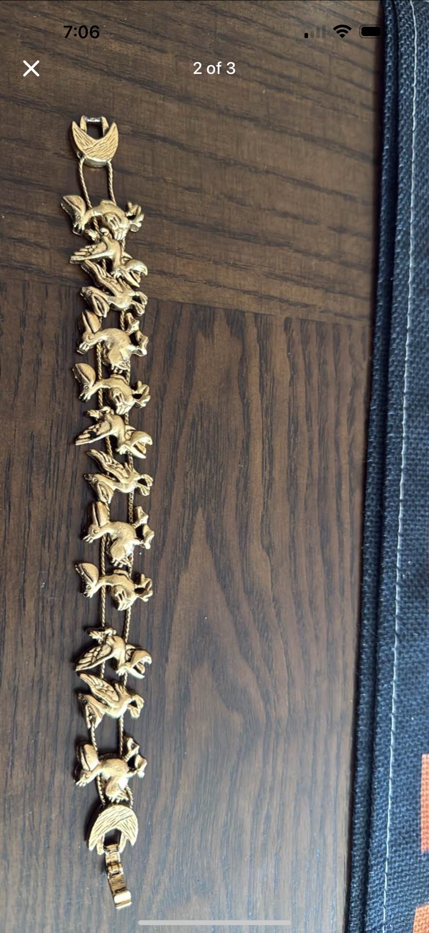 Vintage Birds Shaped Charms Bracelet