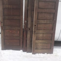 5 Panel Doors slightly damaged $25 Each 32/80”