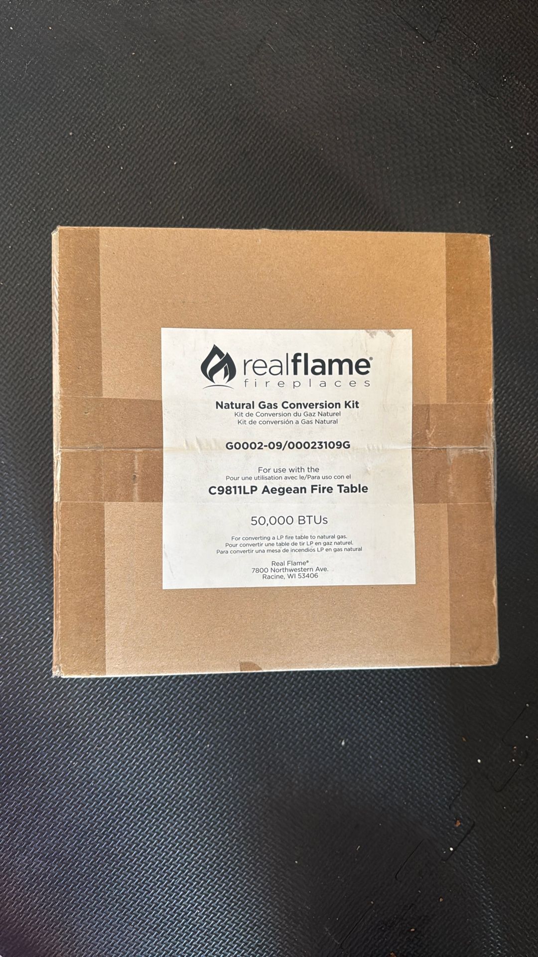 Brand New Real Flame Fireplaces Natural Gas Conversion Kit G0002-06/00023106G