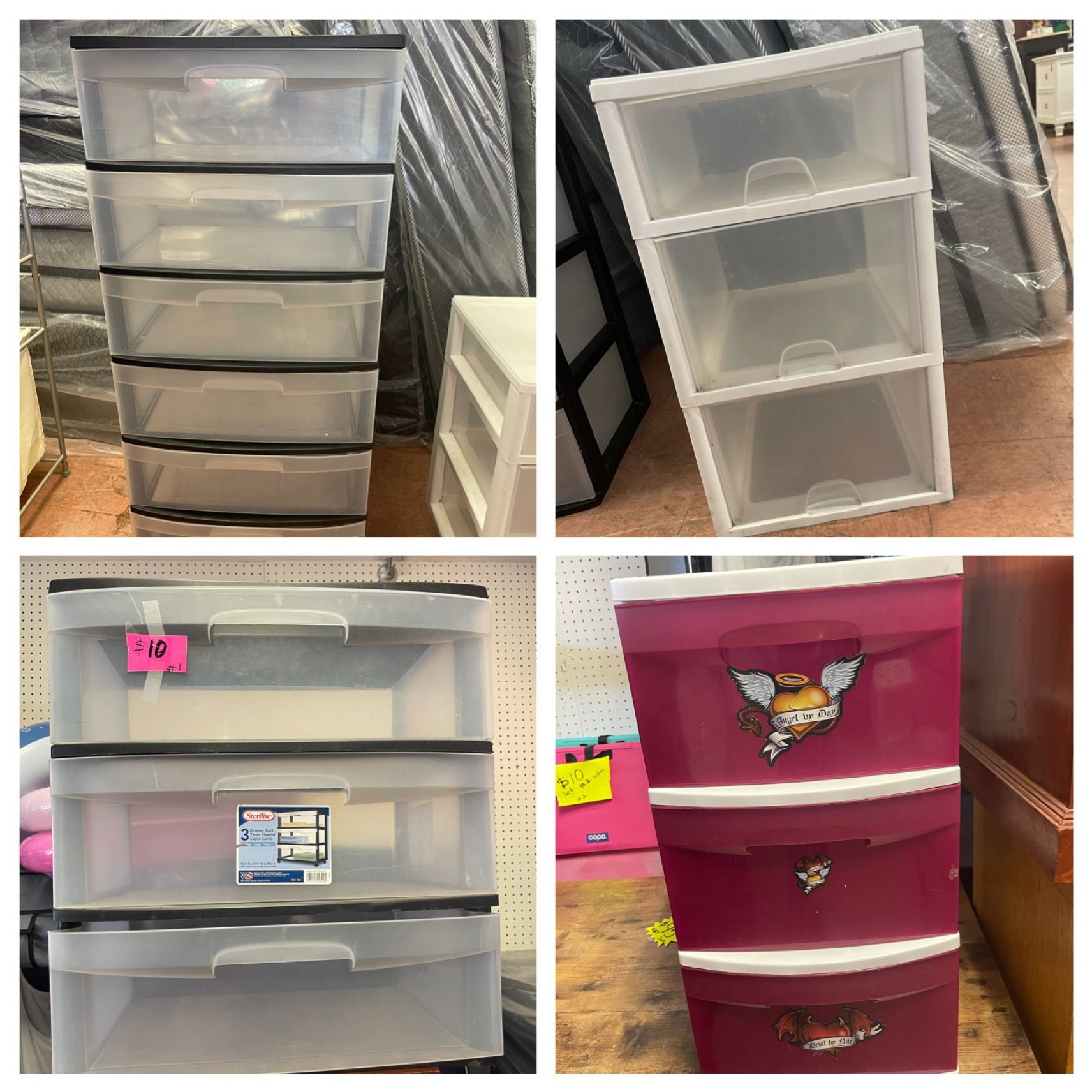 Plastic Storage Drawers