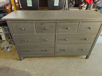 8 Drawer Gray Bedroom Dresser