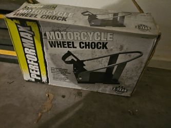 Motorcycle wheel chock
