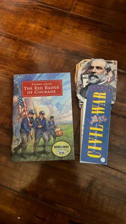 Homeschooling-civil war Fandex and Red Badge of Courage book