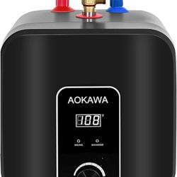 Electric Water Heater-Mini Tank-2.5 Gallon-Under Sink-Instant Hot Water-Point of Use-Safety Valve1/2"NPT-Wall or Floor Mount-Brand New