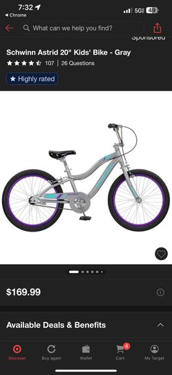 Schwinn Astrid 20 Inch Gray