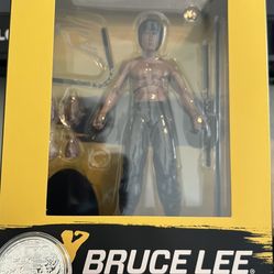 Bruce Lee Action Figure And 1oz Silver Dragon Coin