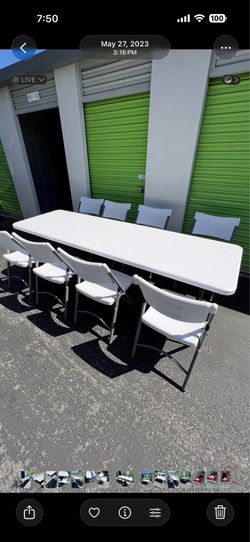 New Folding Table and Chair Set