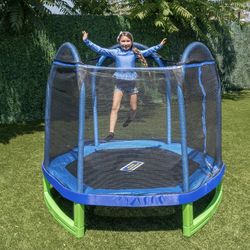 💕💕♥️$$160-Used- not new-My 1st Trampoline 7 ft Trampoline for Kids 3-10 with Blow-Molded Legs and Padded Heavy-Duty Steel Frame, UV-Resistant Safety