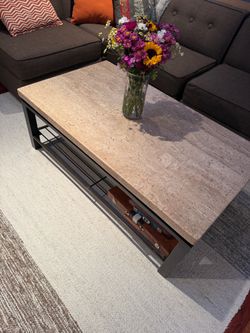 Marble coffee table
