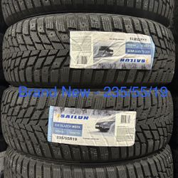 (4) - 235/55/19 Sailun Ice Blazer WSTX Snow Tires