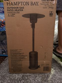 Hampton Bay Outdoor Gas Patio Heater – Stainless Steel Finish