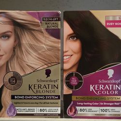 Schwarzkopf Keratin Permanent Hair Color 1 use