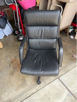 Leather desk chair
