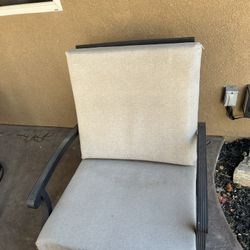 Metal Chairs With Deep Cushions