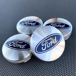 SET OF 4 SILVER  54 mm Wheel Rim Center Caps 