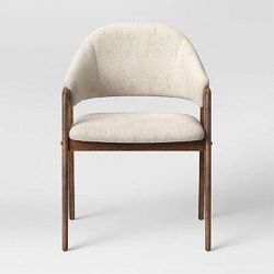 Ingleside Open Back Upholstered Wood Frame Dining Chair - Linen