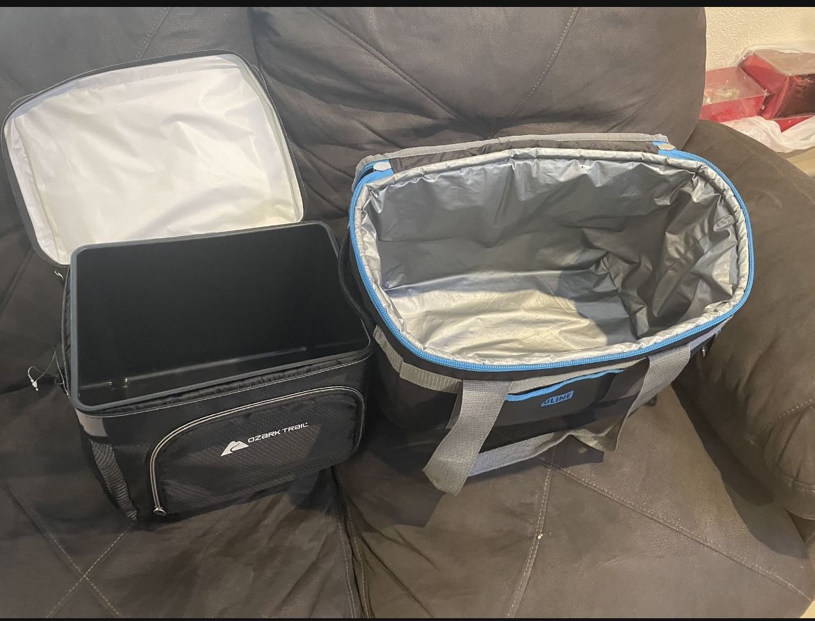 Ozark Trail and Uni coolers. 10 dollars each