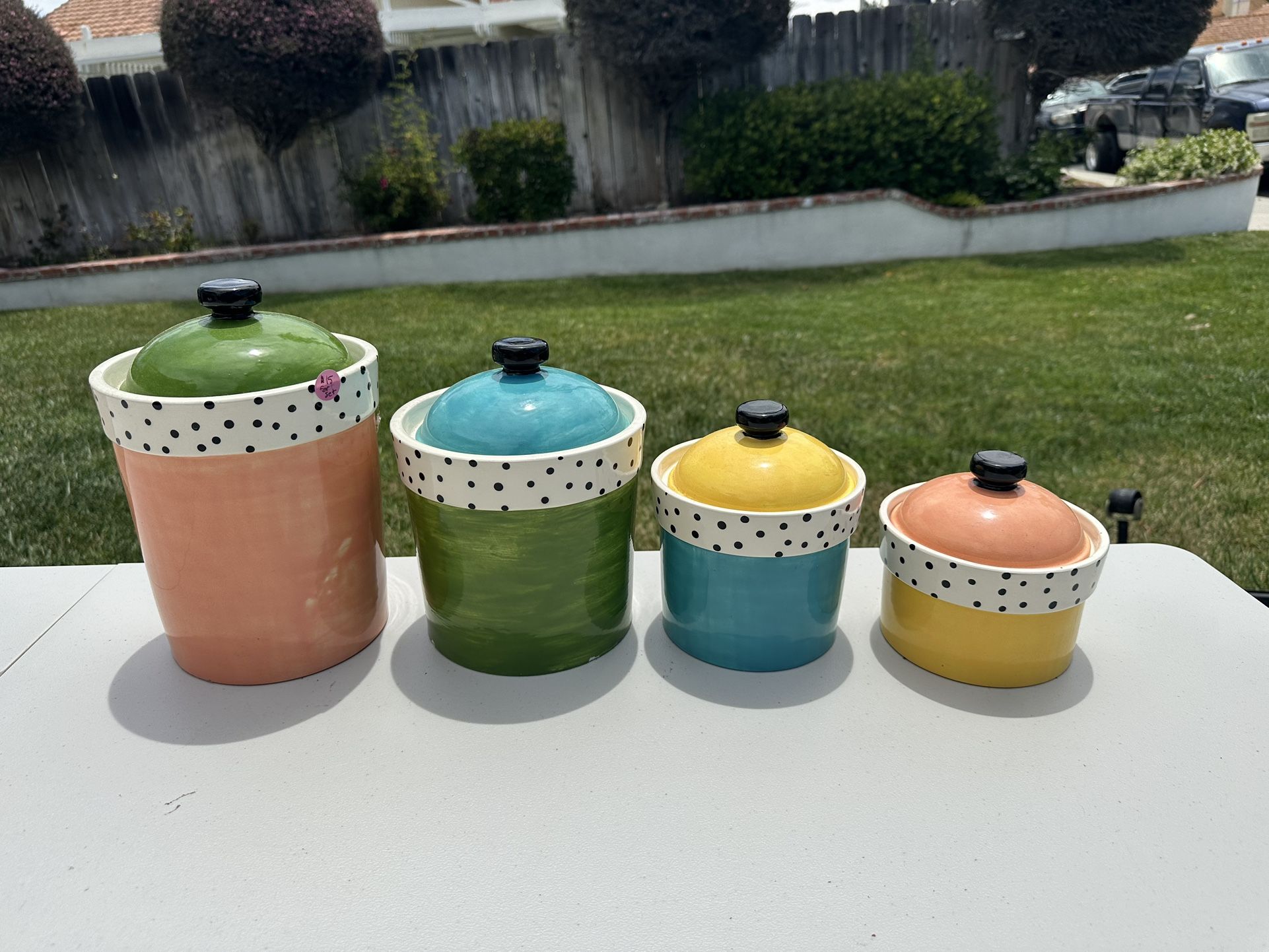 Multi Colored Storage Containers