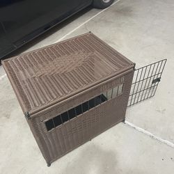 Wicker Dog Kennel 