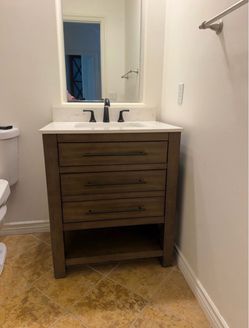 Vanity bathroom 30”