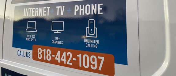 200 megs high speed Internth and tv