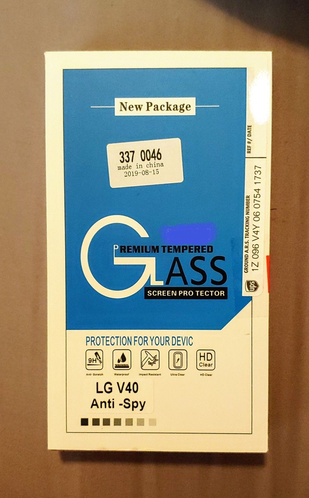 Privacy Glass Screen Protector - LG V40