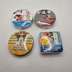 New 4 Disney MICKEY MOUSE Magic Towel 11.5 X11.5 Washcloth Set Favor Gift towels

Set of 4 New towels, wash clothes
Disney MICKEY MOUSE
Compressed for