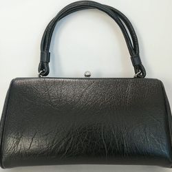 🖤 Vintage Dover Black Frame Handbag – Made in USA