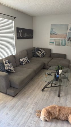 Living Spaces sectional couch