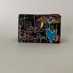 💋 Christian Louboutin Red & Graffiti Card Holder Wallet 💋