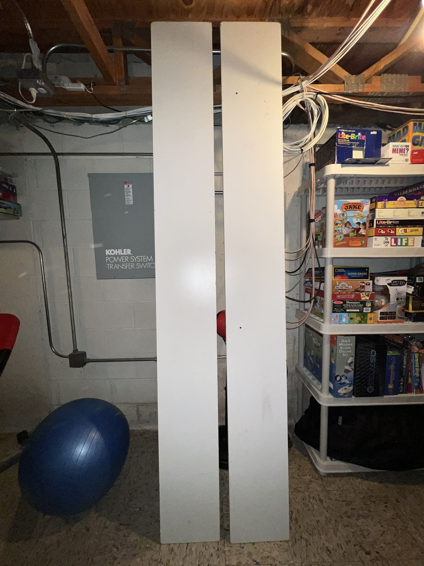 2 Wooden Shelves 97”x11.25”