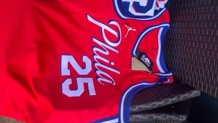 Philadelphia #25 Simon’s jersey X-Large brand new Nvr worn in great condition red white blue