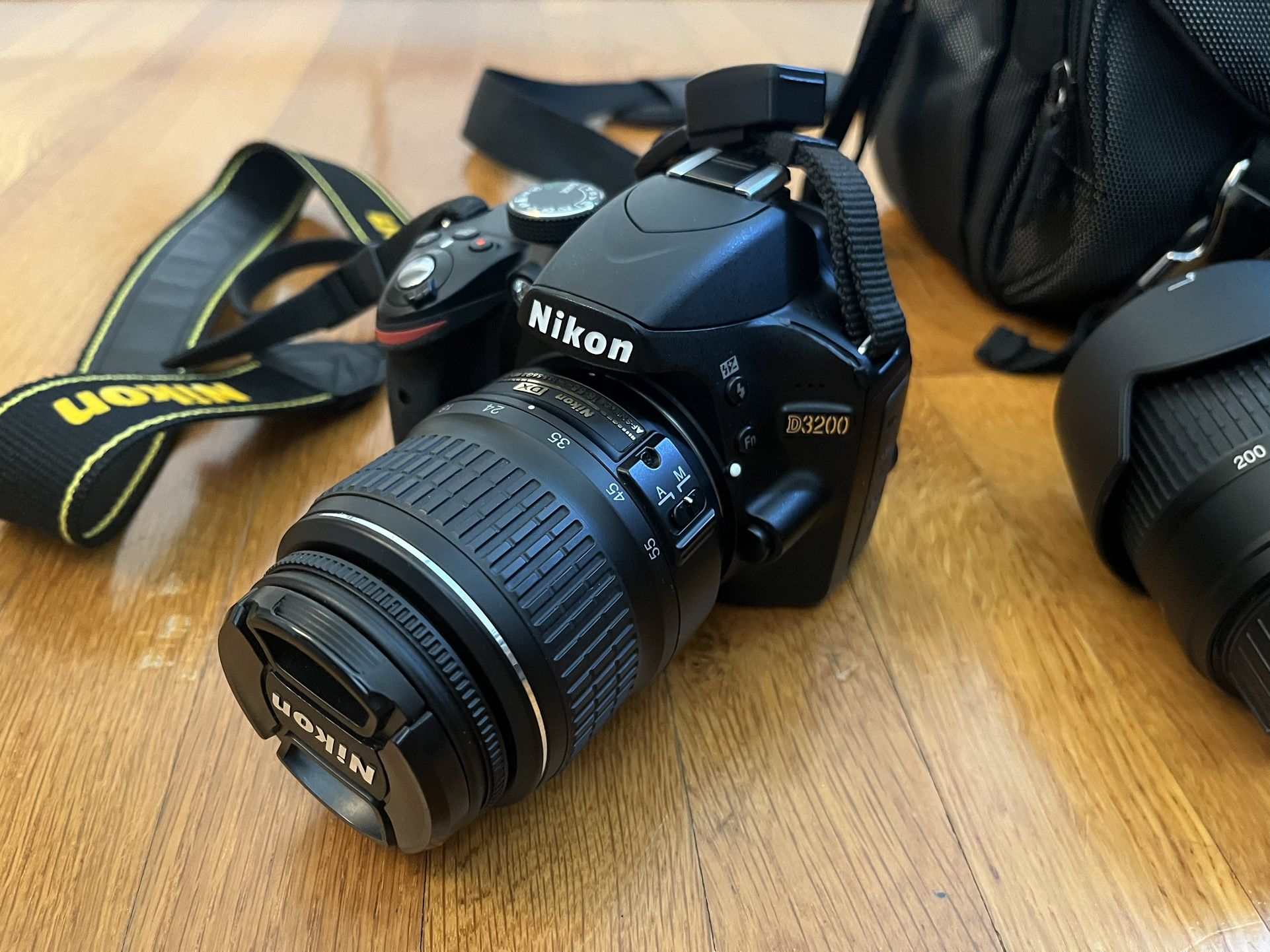 Nikon D3200 with 2 Zoom Lenses