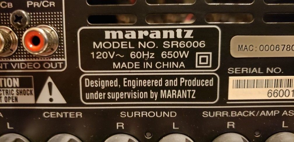 MARANTZ SR6006