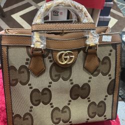 Brown Designer Style Tote Bag – New