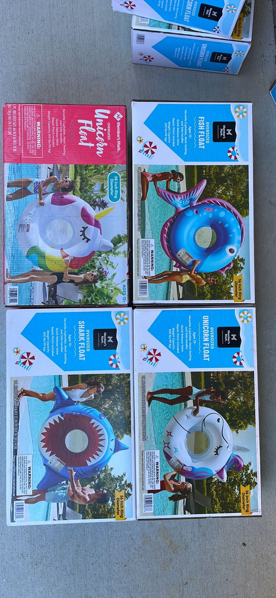 Brand New  56 Inch Floatables  Factory Sealed  $15 Each 