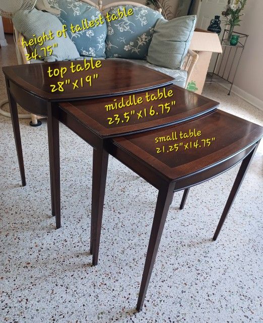 Antique Mahogany Nesting Tables