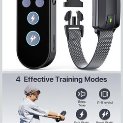 Dog Shock Collar with Remote Control, Dog Training Collar for Large Medium Dogs 40-120lbs Waterproof, Shock Collar for Dogs with Beep Vibration Securi