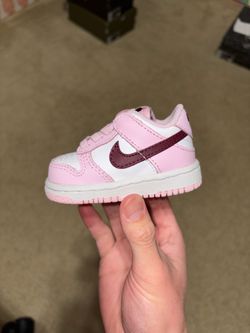Size 3C (TD) - Nike Dunk Low Pink Foam White Infants Sneakers Toddler