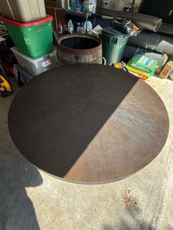 Round Wooden Table