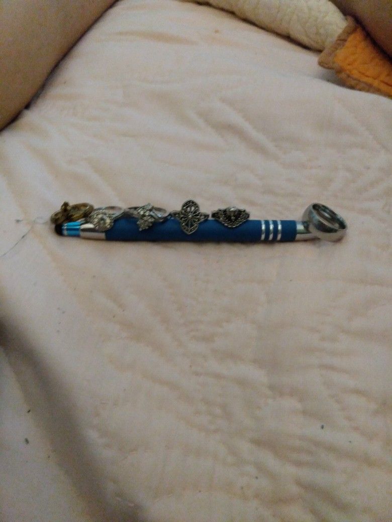 Rings, Necklace,And 2 Battiered Power Racing Boats With Both Controllers.