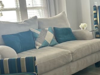 Cream Sofa and love Seat