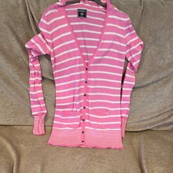 Pink cardigan top
