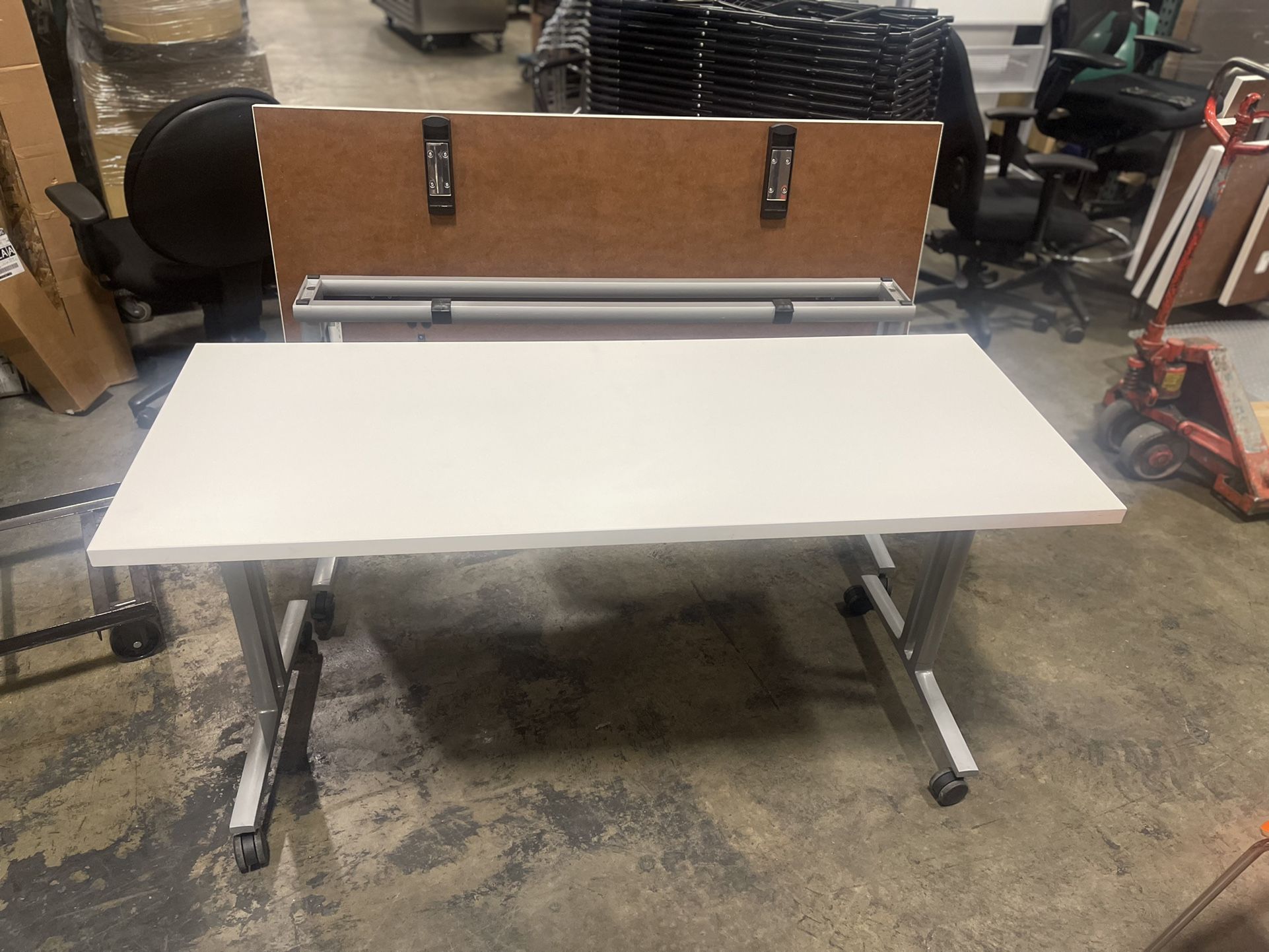 Herman Miller Flip Top Everywhere Tables! We Have Have Herman Miller Caper Chairs!