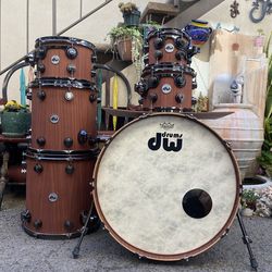 DW Collector's Exotic Series Maple/Mahogany 6pc Drums 24/8/10/12/14/16