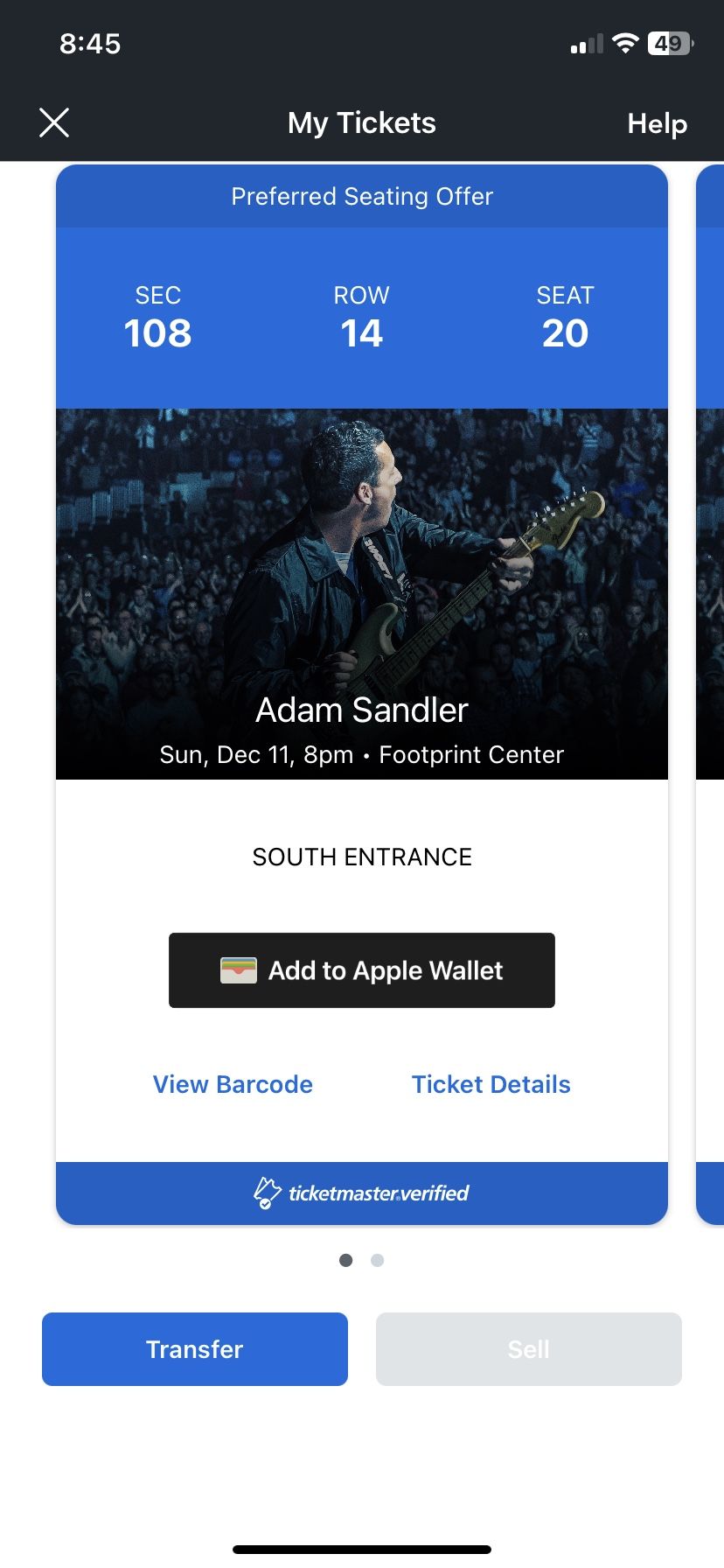 Adam Sandler Stand Up Tickets 