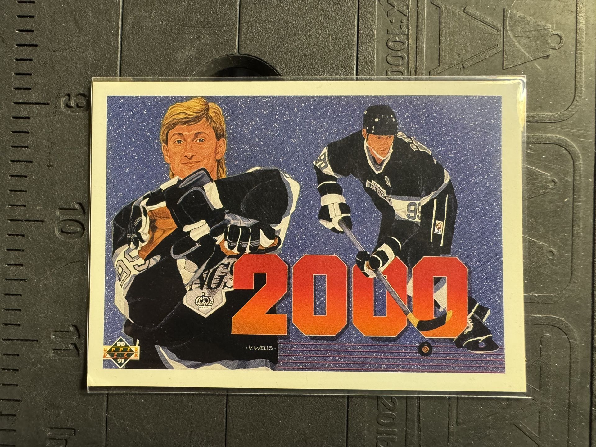 1990-91 Upper Deck Hockey #545 Wayne Gretzky 2000th Point