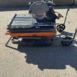 🛠️ Rigid 15 Amp 10inch Tile Saw Laser Stand Loaded 🪚