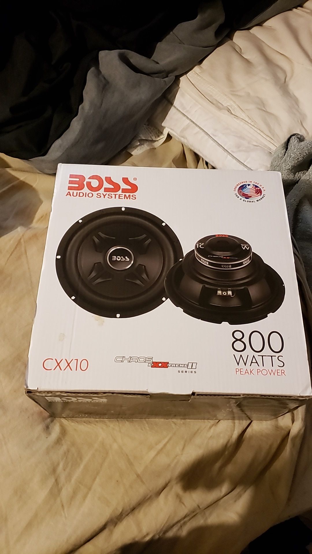 BOSS 800 WATTS 10(254MM)4OM SUBWOOFER