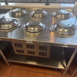 CookTek Commercial Induction Holding Table – 6 Units – Model IDW652S